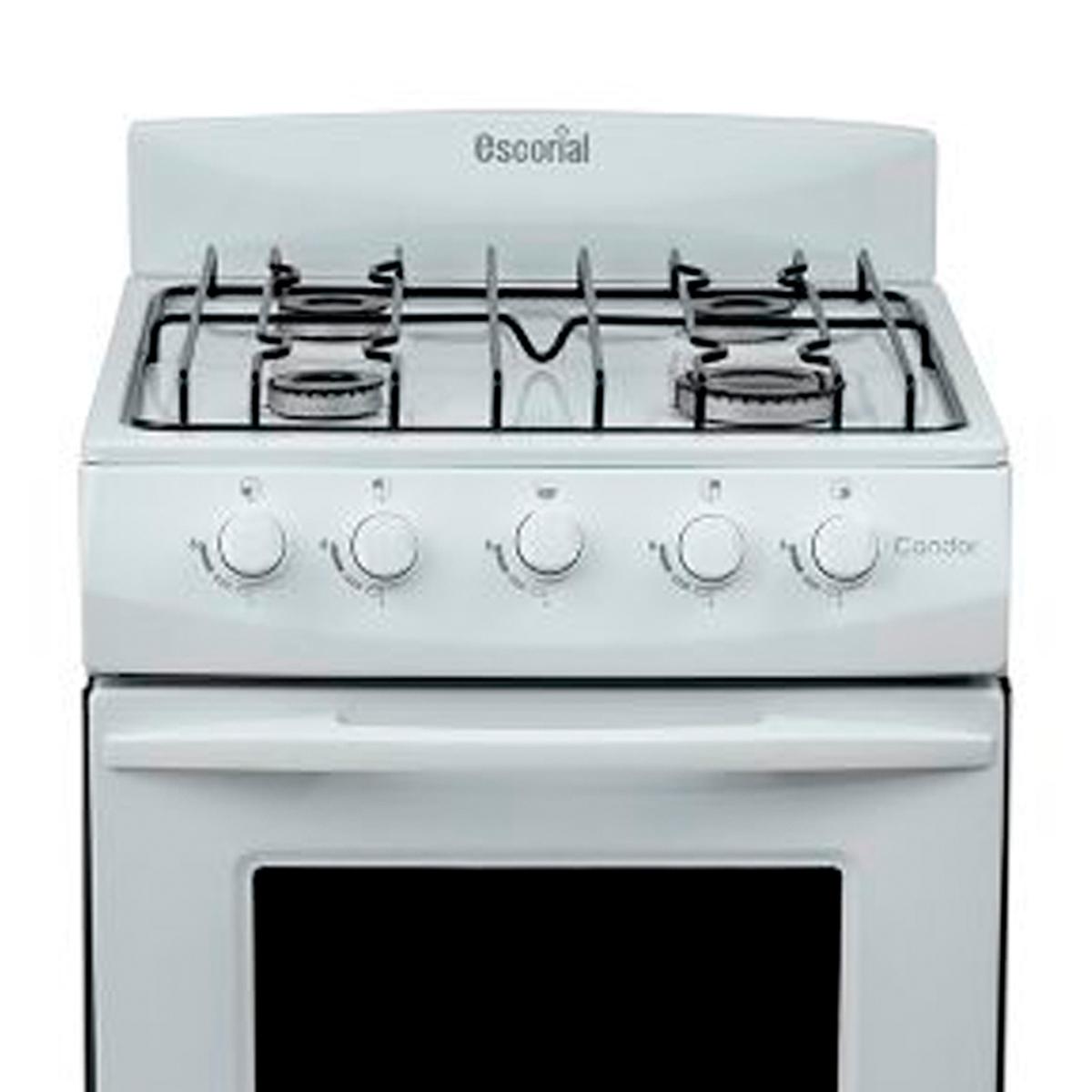Cocina A Gas Escorial Candor S2 Color Blanco Gas Natural